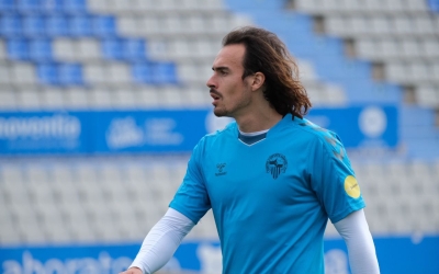 Pelayo Suárez, en l'entrenament del Sabadell | CES