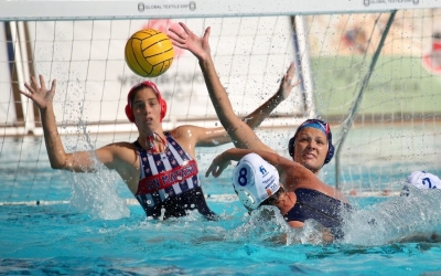 Maica Garcia, xutant en un duel d'enguany contra el Mataró | RFEN