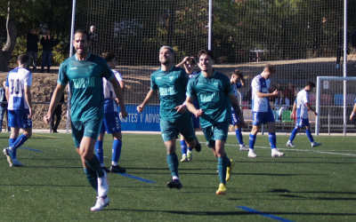 Celebració d'un gol del Rubí a Olímpia | Esports Ràdio Rubí - Siscu Lara