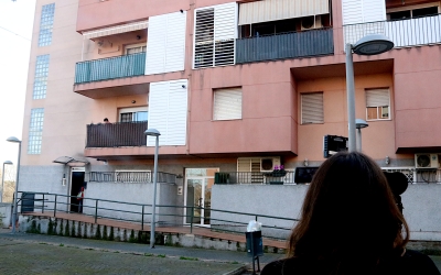 Imatge del bloc d'habitatges on s'ha produït el crim | ACN