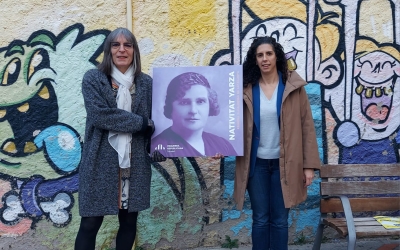D'esquerra a dreta: Clara Palau i Èlia Soriano-Costa