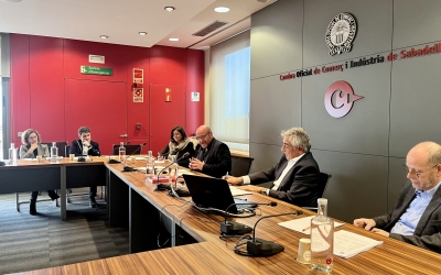 La Comissió d'Internacionalització de la Cambra de Sabadell ha convidat al periodista Plàcid Garcia-Planas | Cedida