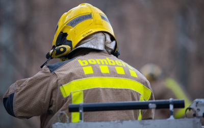 Els Bombers de Sabadell en un simulacre a la ciutat l'any passat | Roger Benet