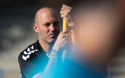 Gabri, en un entrenament amb el Sabadell | Roger Benet