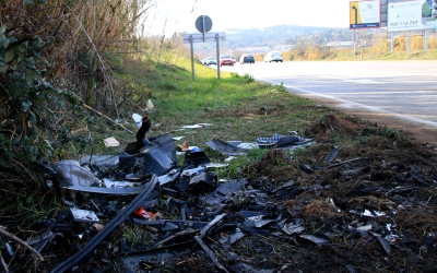 El lloc on es va produir l'accident mortal | Carola López