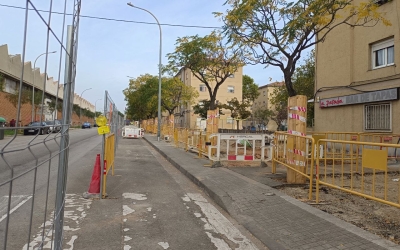 Obres del carrer Goya, en una imatge d'arxiu/ Karen Madrid