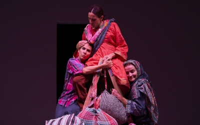 Olcina, Marco i Genebat en un moment de l'obra | Cedida