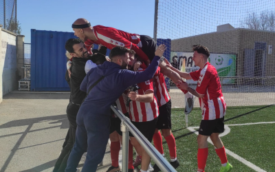 Celebració del tercer gol del Tibidabo a Ca n'Oriac | Sergi Park