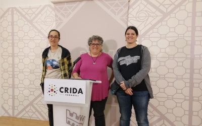 D'esquerra a dreta: Anna Lara, Nani Valero i Aurora Murillo | Núria García