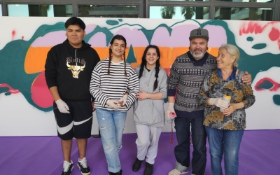 Grafit 'Junts pintem molt' facilitat per Ronwe a Fira Sabadell | Pau Duran