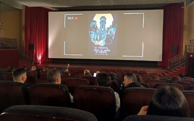 La sala de l'Imperial, durant la marató de dissabte/ Karen Madrid