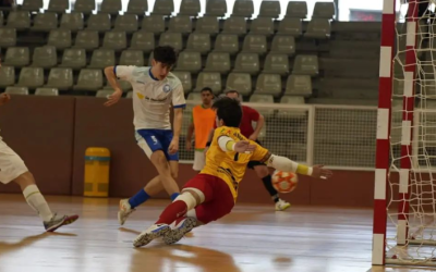 Arnau Pineda, en una acció del partit contra el Calvià | CNS Futbol Sala