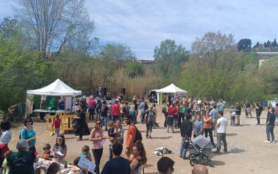 Un moment de la festa del Riu Ripoll | cedida