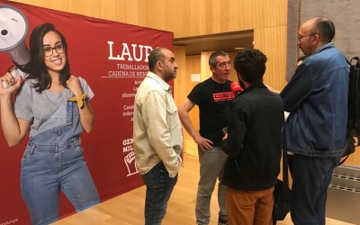 Javier Pacheco i Ivan Ramos atenent als mitjans | Cedida