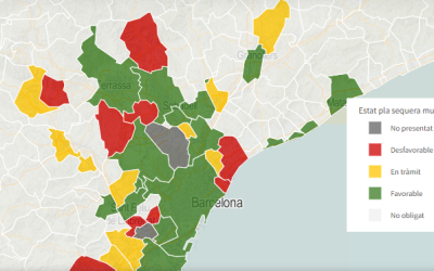 Mapa dels ajuntaments obligats a presentar el pla de sequera | ACN