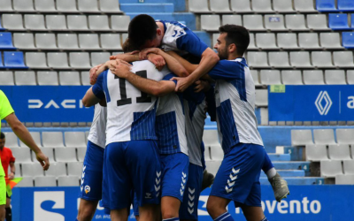 Pere Belmonte va ser l'autor dels dos gols del Sabadell 'B' | @CESabadell