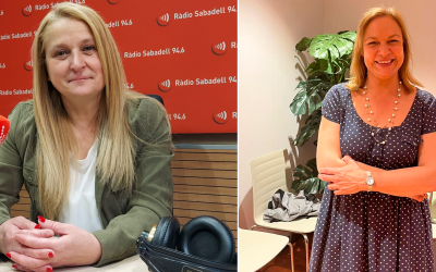 Nuria Acacio (Vox) a l'esquerra i Cuca Santos (PP), a la dreta 