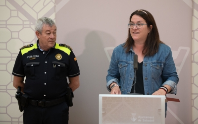 Mar Molina i Joan Antoni Quesada a la presentació de les jornades | Roger Benet