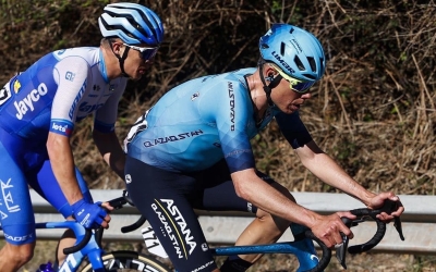 David de la Cruz, durant la Volta Catalunya del mes de març | @iamdlax