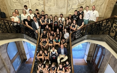 Imatge de la rebuda a l'Ajuntament de Sabadell | @aj_sabadell