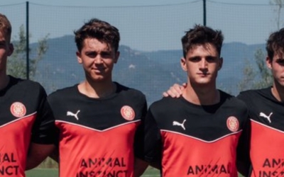 Farrés, al costat de Pau Víctor la pretemporada de l'any passat | Girona FC