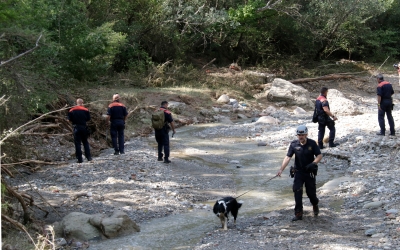 Bombers treballant a la zona | Albert Hernández (ACN)