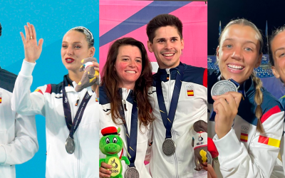 Garcia, Oviedo, Prat i Torras, amb les medalles | Cedida