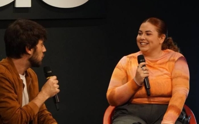 Mara Jiménez a la presentació del llibre | cedida