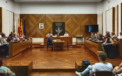 El saló de plens, en la sessió d'avui/ Karen Madrid