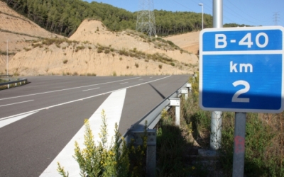 Imatge d'un cartell de la B-40 | Cedida