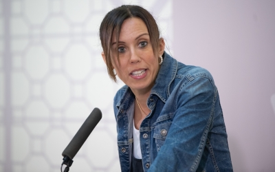 Marta Farrés a la roda de premsa | Roger Benet