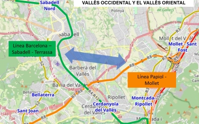 Mapa de la xarxa ferroviària | ACN