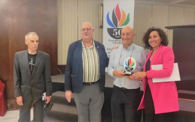 Enric Campos, rebent el premi Panathlon Club | Sergi Park