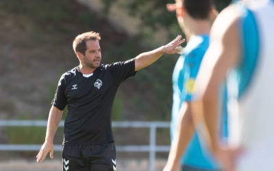 Miki Lladó, en una sessió d'entrenament d'aquesta setmana | Roger Benet