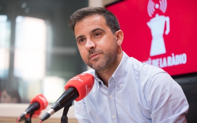 Pol Gibert durant l'entrevista a El Cafè de la Ràdio | Roger Benet