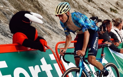 De la Cruz, en una etapa de La Vuelta | Cedida