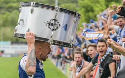 Icònica imatge d'Àngel Martínez a Olot | Roger Benet