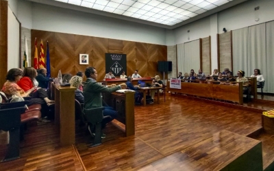 El saló de plens, a l'inici de la sessió/ Karen Madrid