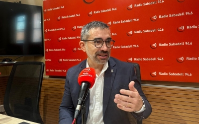 Gabriel Fernàndez als estudis de Ràdio Sabadell | Núria García