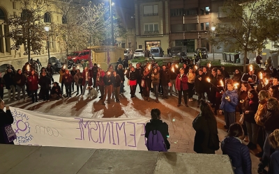 Concentració prèvia al 25-N | Júlia Ramon