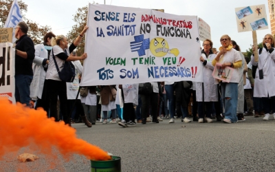 El personal de l'ICS, mobilitzat a Barcelona/ ACN