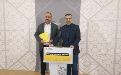 D'esquerra a dreta: Raül Garcia Barroso i Gabriel Fernàndez | Núria García