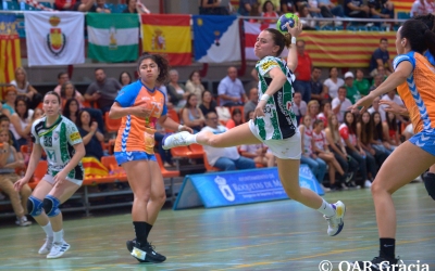 Alba Martín, en el duel de les fases d'ascens contra el Mislata | OAR Gràcia