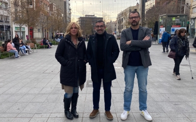 Sílvia Renom, Gabriel Fernández i Santi Valls, els tres regidors d'ERC | Júlia Ramon