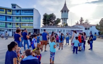 Pati de l'escola Samuntada, durant una activitat | AFA Escola Samuntada