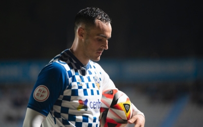 Toni Herrero, en la derrota del Sabadell contra l'Arenteiro | Roger Benet