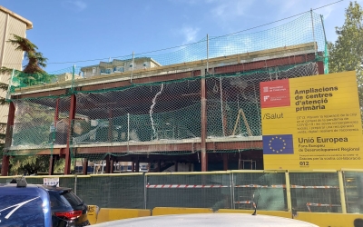 El nou edifici en construcció