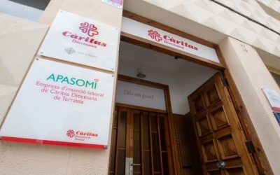 Imatge de la seu de Càritas a Sabadell 