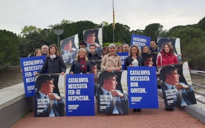 Integrants de Junts, al Parc Catalunya |Karen Madrid