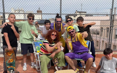 Una imatge de la gravació a l'escola Jesús Salvador